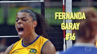 É de arrepiar Reveja lances da espetacular Fernanda Garay na seleção 💚🏐🇧🇷 [upl. by Hcirdla]