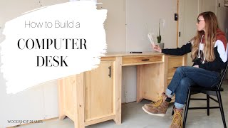 How to Build a Computer Desk Using 2x4s and Plywood [upl. by Prakash]