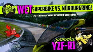 Fastest WET motorcycle lap of the Nuerburgring Nordschleife [upl. by Euqirne]