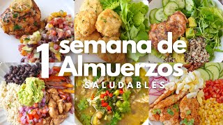 Semana Completa de Almuerzos Saludables con Pollo  Alto en Proteína [upl. by Ifar]