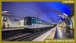 Paris Métro ligne 3  MF67 exligne 12  Parmentier  Gambetta [upl. by Fitz]