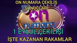 On numara çekiliş sonuçları  milli piyango on numara çekilişi sonuçları 01092023 [upl. by Weinstock]