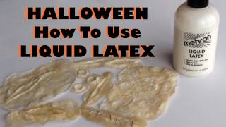 Halloween  Liquid Latex  How to use it amp make your own prosthetics [upl. by Kecaj]