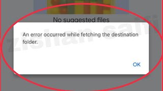 Fix An error occurred while fetching the destination Problem Solve in Google Drive [upl. by Burke303]