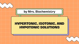 Hypertonic isotonic and hypotonic solutions  made easy [upl. by Novello79]