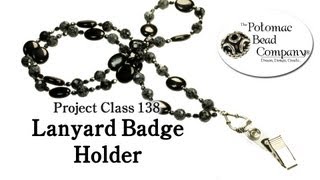 How to Make a Beaded Lanyard Badge Holder [upl. by Caryn]