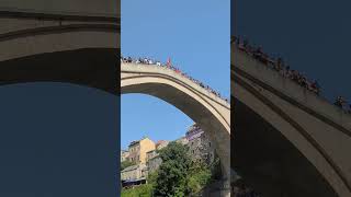 Mostar Bridge Bosnia 🇧🇦  The Leap of Faith bosnia mostar sarajevo balkan bosnian [upl. by Onailil]