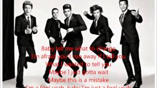 Last First Kiss  One Direction Lyrics [upl. by Nolitta]