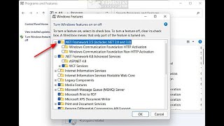 How to Install or Uninstall Microsoft Net Framework 2 0 and 3 0 in Windows 10 amp 11 [upl. by Macfarlane]