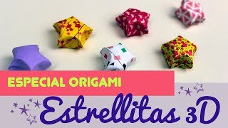 Curso de Origami  estrellas de papel  Tutorial de Estrellas de papiroflexia fáciles [upl. by Guidotti]