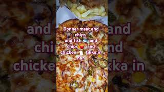 Donner meat and chips 🍟 😋 it was very delicious 😋and pizza 🍕 😋 [upl. by Ahsino]