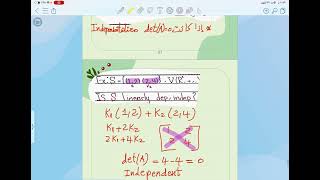 Example and theorem of linearly dependent and independent [upl. by Nealson]