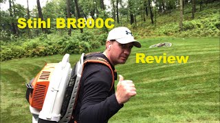 Stihl BR800 CE Magnum Backpack Blower Review [upl. by Tyrrell]