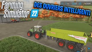 TUTO FS22 COMMENT UTILISER LES OUVRIER INTELLIGENTS [upl. by Aivekal367]