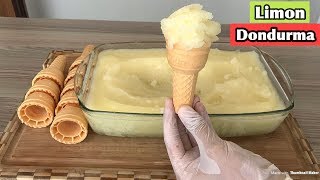 EVDE LİMON DONDURMA BİLDİĞİN TÜM DONDURMALARI UNUT  Lemon Ice Cream Recipe [upl. by Enreval]