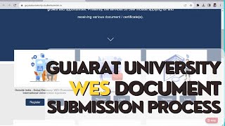 How to submit documents to WES from Gujarat University [upl. by Arihsat]