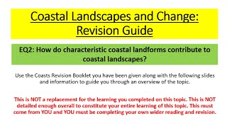 Edexcel A Level Geography  Coasts EQ2 Revision [upl. by Maeve466]