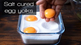 How to make salt cured egg yolks [upl. by Osbourn]