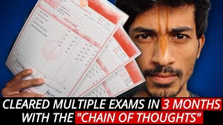 Cleared SSC CGL IBPS PO amp More Exams in 3 Months  quotThe Chain Of Thoughtsquot [upl. by Enylorac]