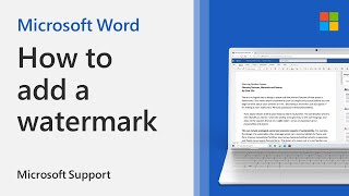 How to add a watermark in Word  Microsoft [upl. by Cleasta]