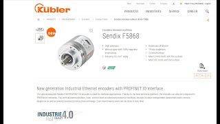 💢 S71200 PROFINET IO WITH KUBLER ABSOLUTE ENCODER SENDIX F5868 [upl. by Enitsud507]