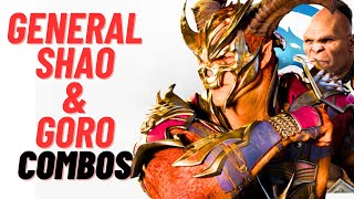 MK1 COMBO GUIDE GENERAL SHAO amp GORO [upl. by Rola805]