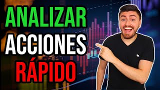 Como Analizar Acciones RÁPIDO Guía Bolsa de Valores Para Principiantes Paso a Paso [upl. by Saenihp]