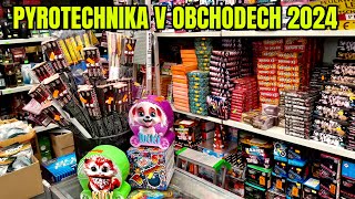 Pyrotechnika v obchodech 2024  Kaufland Lidl Penny Globus [upl. by Duleba420]