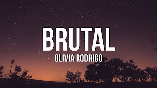 Olivia Rodrigo  brutal Lyrics [upl. by Ahcorb]