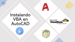 1 VBA Autocad  Instalacion Complemento Vba [upl. by Materse]