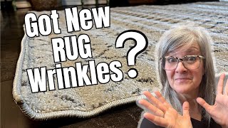 How to Get Wrinkles Out of a New Rug  Easy DIY Hack [upl. by Sima32]