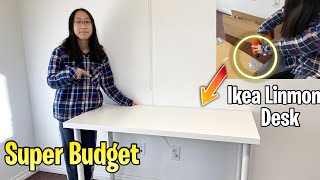 How To Assemble amp Setup Ikea Linnmon Computer Gaming Desk in 5 Minutes [upl. by Tsepmet]