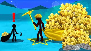 New GOLDEN Miner Hero In Stick War Legacy Is UNSTOPPABLE [upl. by Ariajay125]