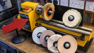 Making lathe mounted buffing wheels and polishing mops [upl. by Aneeres]