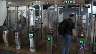 Are BARTs new 7foot fare gates working to deter evaders Heres what agency says [upl. by Ylsew]