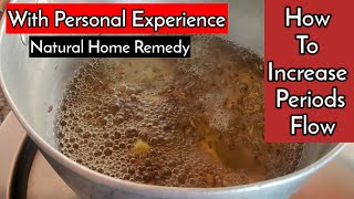 How To Increase Periods Blood Flow Naturally In Hindi  Home remedies to increase periods flow [upl. by Enwad]