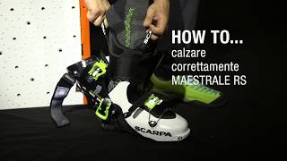 HOW TO … Calzare correttamente MAESTRALE RS [upl. by Peery478]