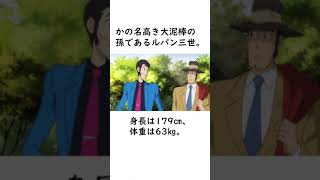 【ルパン三世】ルパン三世の基本情報を簡単におさらいしてみよう！【ルパン三世紹介】 shorts ルパン三世 lupinthe3rd [upl. by Ameyn]