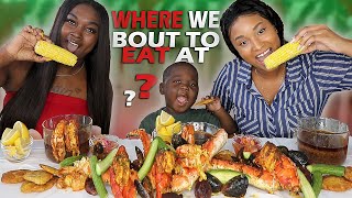 WHERE WE BOUT TO EAT AT COLLAB WITH ANTWAIN  KING CRAB SEAFOOD BOIL MUKBANG  QUEEN BEAST [upl. by Wanda]