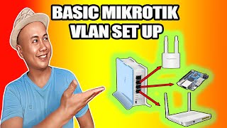 BASIC MIKROTIK VLAN TUTORIAL [upl. by Euqinomad]