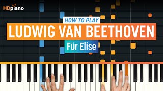 How to Play quotFür Elisequot  HDpiano Piano Tutorial [upl. by Jacqueline]