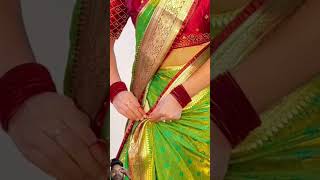 Drape your satine silk saree plate drapingsareegeelsfashionsaree [upl. by Frasier]