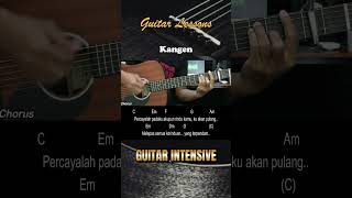 Kangen  Dewa 19  Tutorial Chord Gitar Mudah dan Lirik [upl. by Potter]