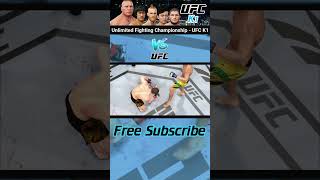 Khabib Nurmagomedov vs Edson Barboza shorts UFC 4 UFCK1 [upl. by Assirahc]