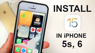 How to Install 😮😮 IOS 15 in iPhone 5s and 6  How to Update iPhone 5s and 6 on IOS 15🔥🔥 [upl. by Navets692]