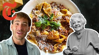 How To Make Marcella Hazans Famous Bolognese Sauce  NYT Cooking [upl. by Ilrebma]