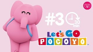 Lets Go Pocoyo 30 MINUTES Episode 3 in HD [upl. by Nelan]