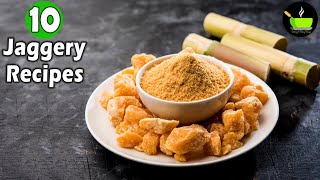 10 Jaggery Recipes Sweets Made From Jaggery [upl. by Yliak]