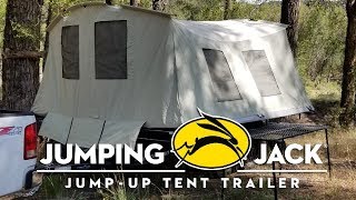 Jumping Jack Tent Trailer REVIEW quotBlack Out Editionquot by Tines Up [upl. by Kalindi]