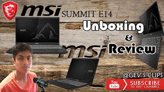 MSI Summit E14 Flip Evo  Unboxing amp Review [upl. by Llejk105]